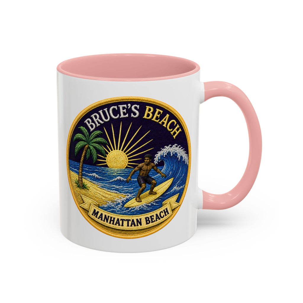 Manhattan Beach Surf Mug — Bruce’s Beach Coffee Cup (11/15oz Accent)