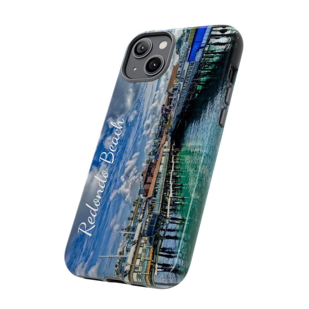 Phone Cases, Redondo Beach California King Harbor Design, Protective Covers, iPhone Accessories, Samsung Accessories, Gift for Travelers