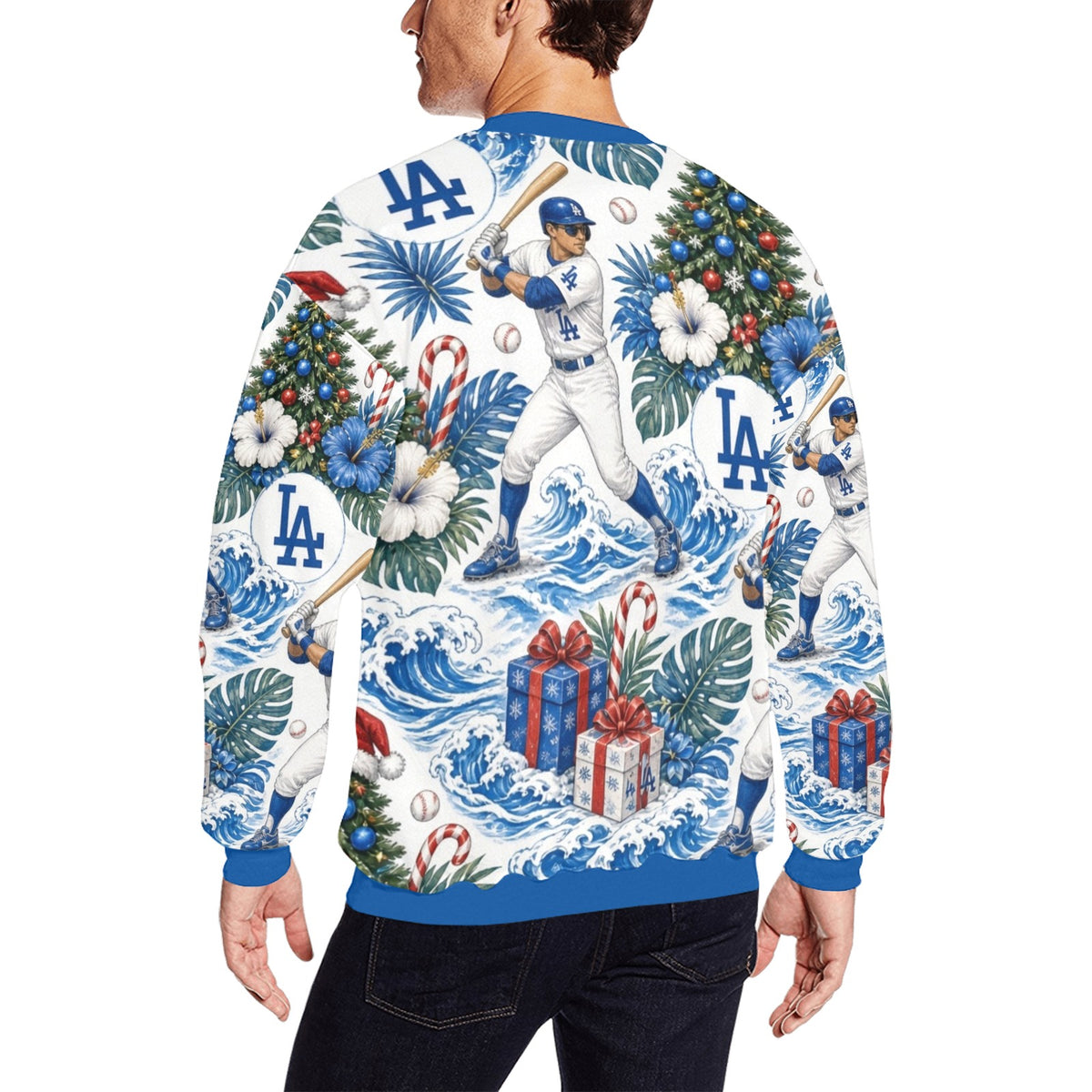 Los Angeles Dodgers Men's crew neck sweatshirt（Made in USA）