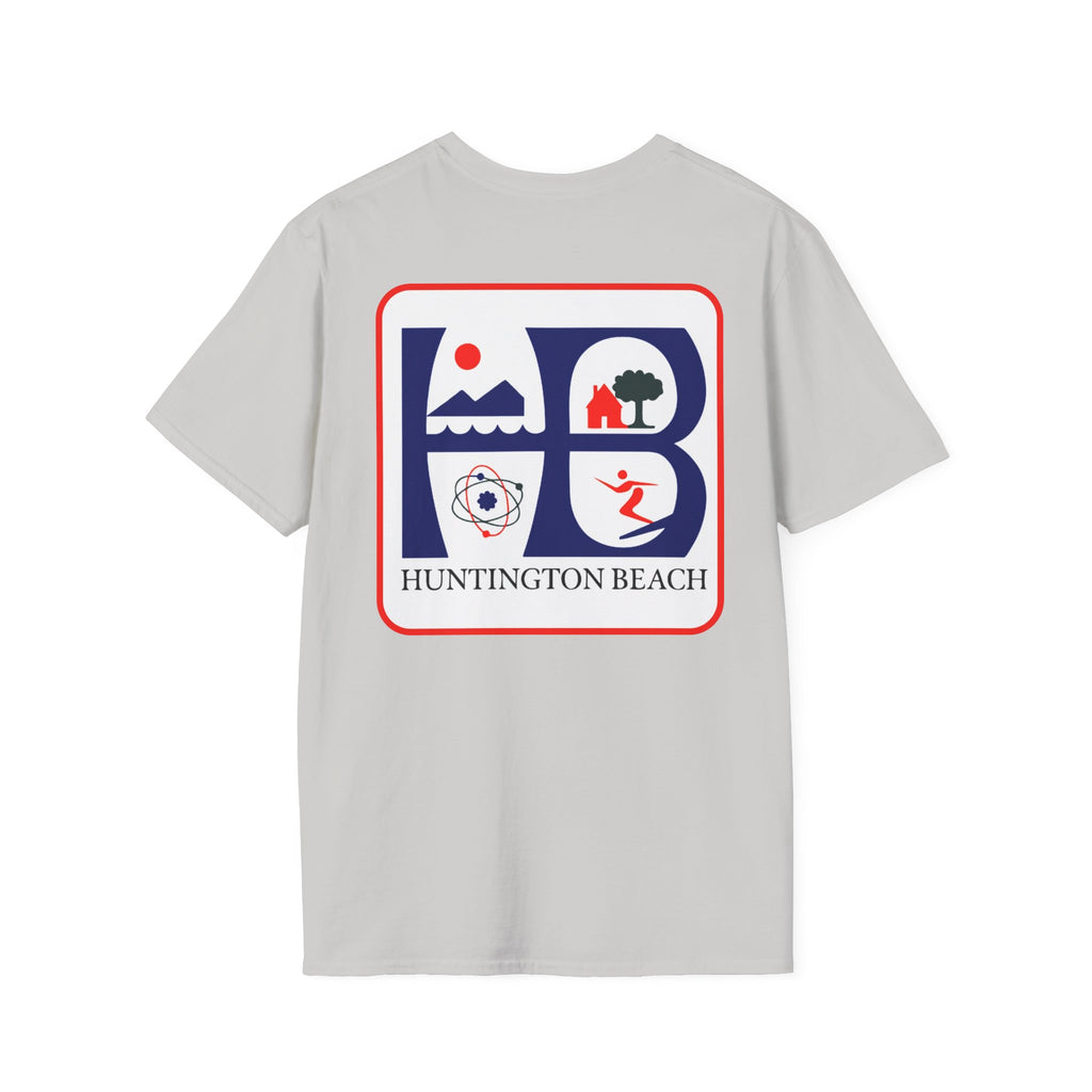 Huntington Beach Retro HB Logo T-Shirt  (printed 3 places)
