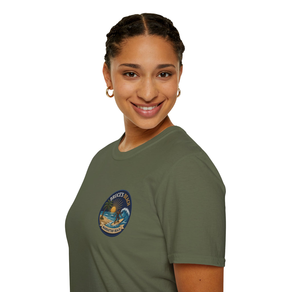 Bruce's Beach Manhattan Beach Surf Patch T-Shirt
