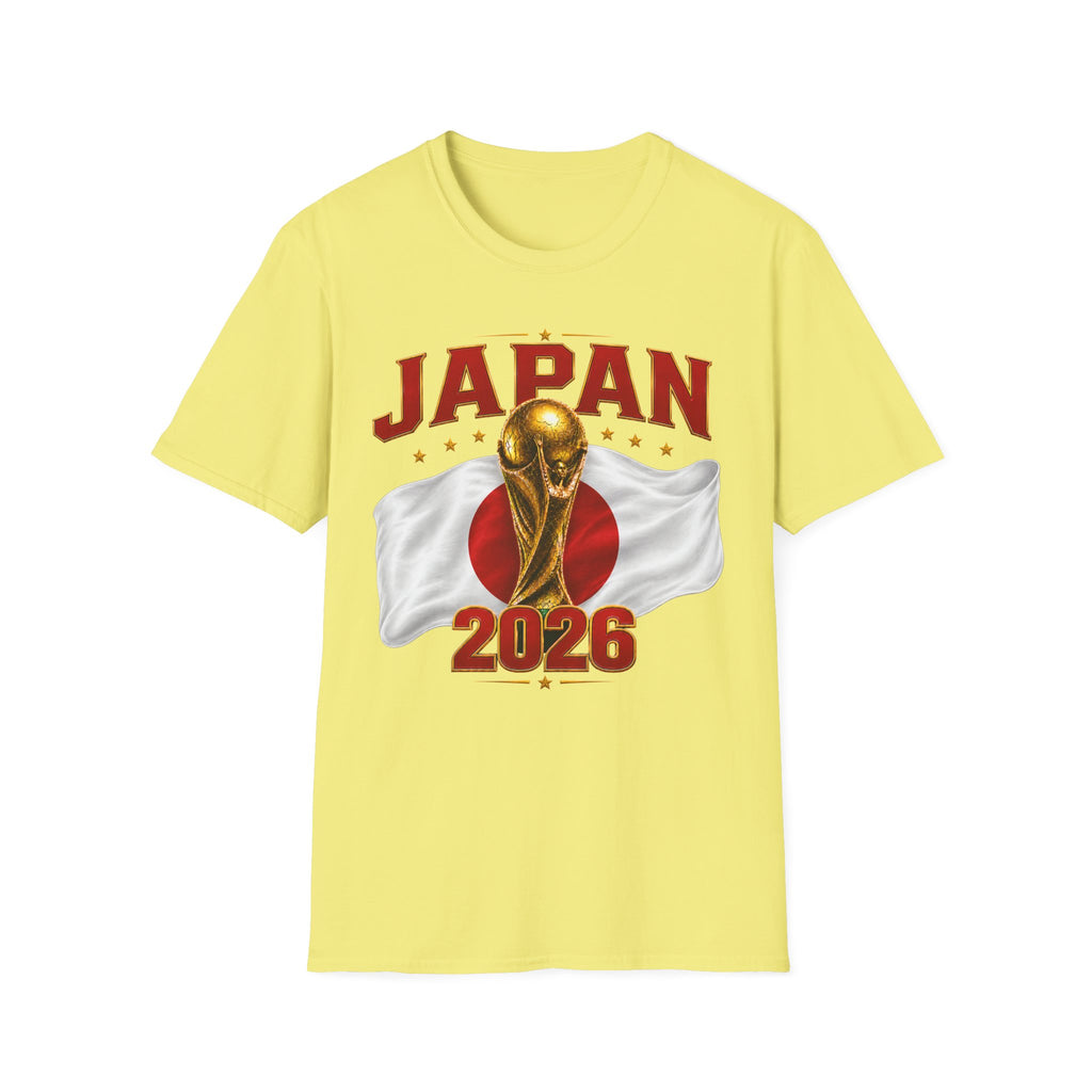 Japan 2026 World Cup T-Shirt — Golden Trophy Soccer Fan Tee