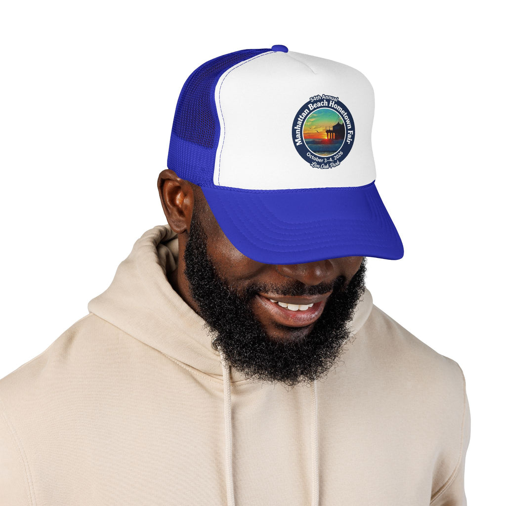 Trucker Hat — Manhattan Beach Hometown Fair Sunset Logo