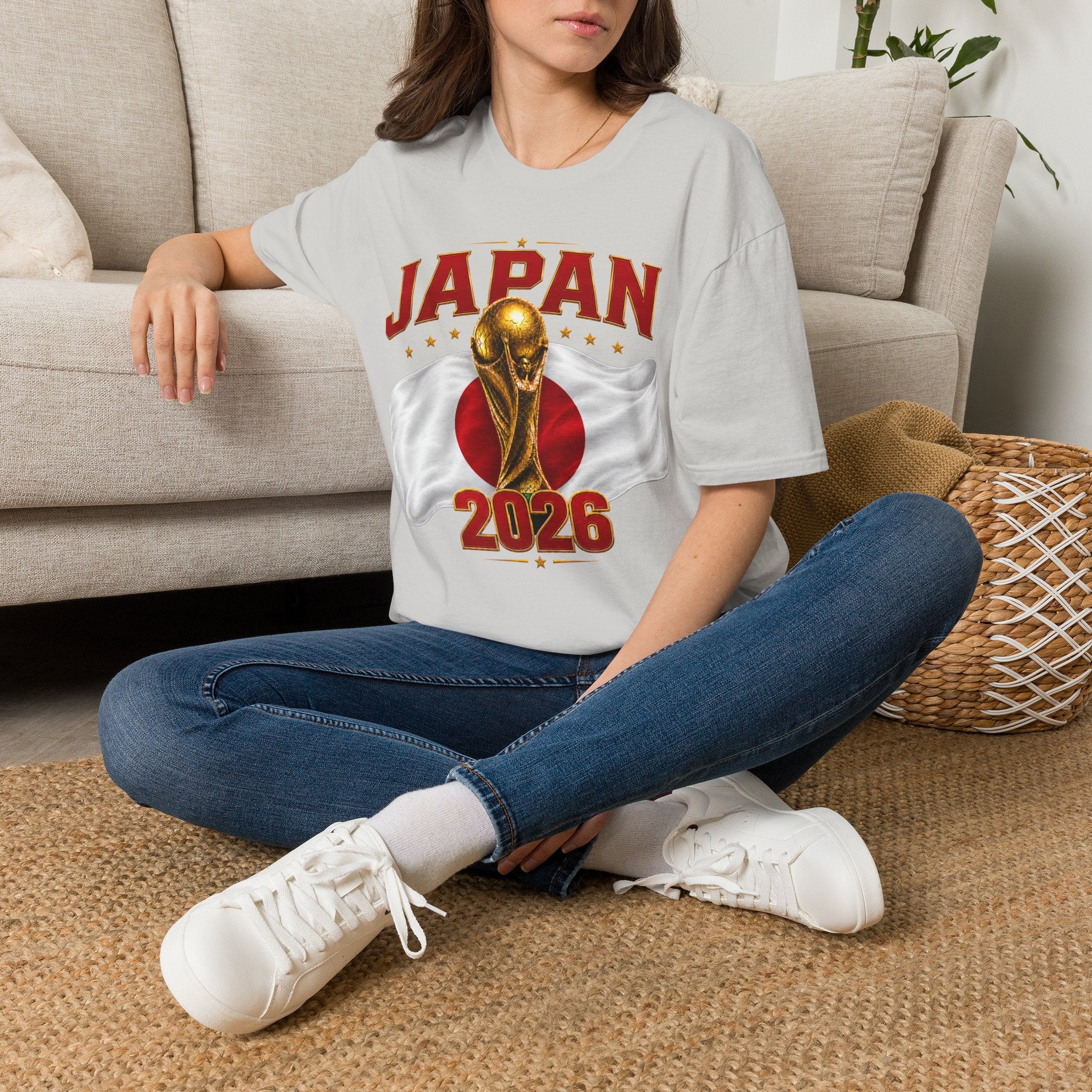 Japan 2026 World Cup T-Shirt — Golden Trophy Soccer Fan Tee