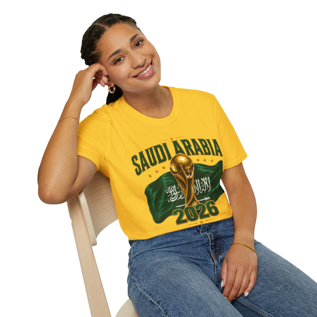 Saudi Arabia 2026 World Cup T-Shirt – Soccer Champion Trophy Design