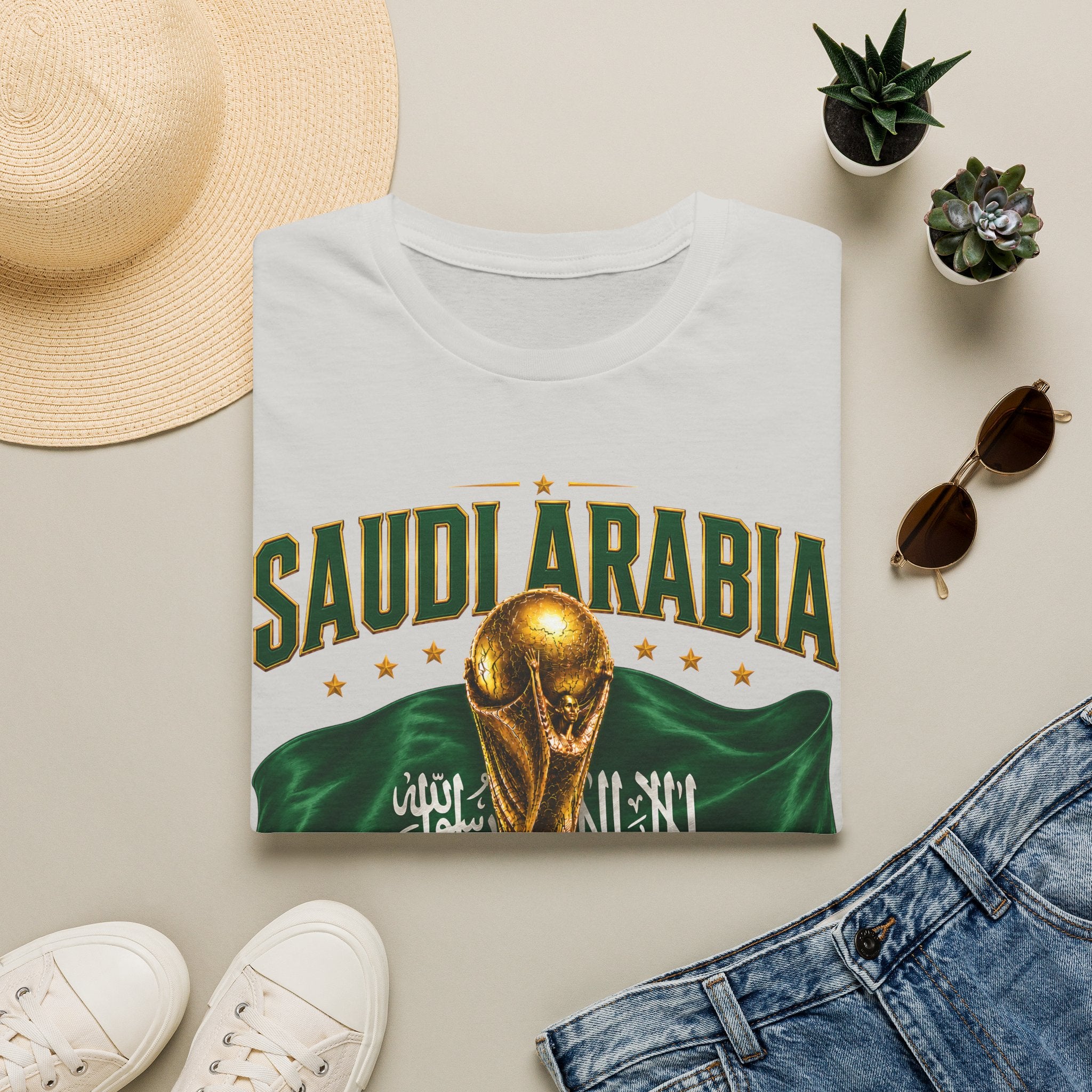 Saudi Arabia 2026 World Cup T-Shirt – Soccer Champion Trophy Design
