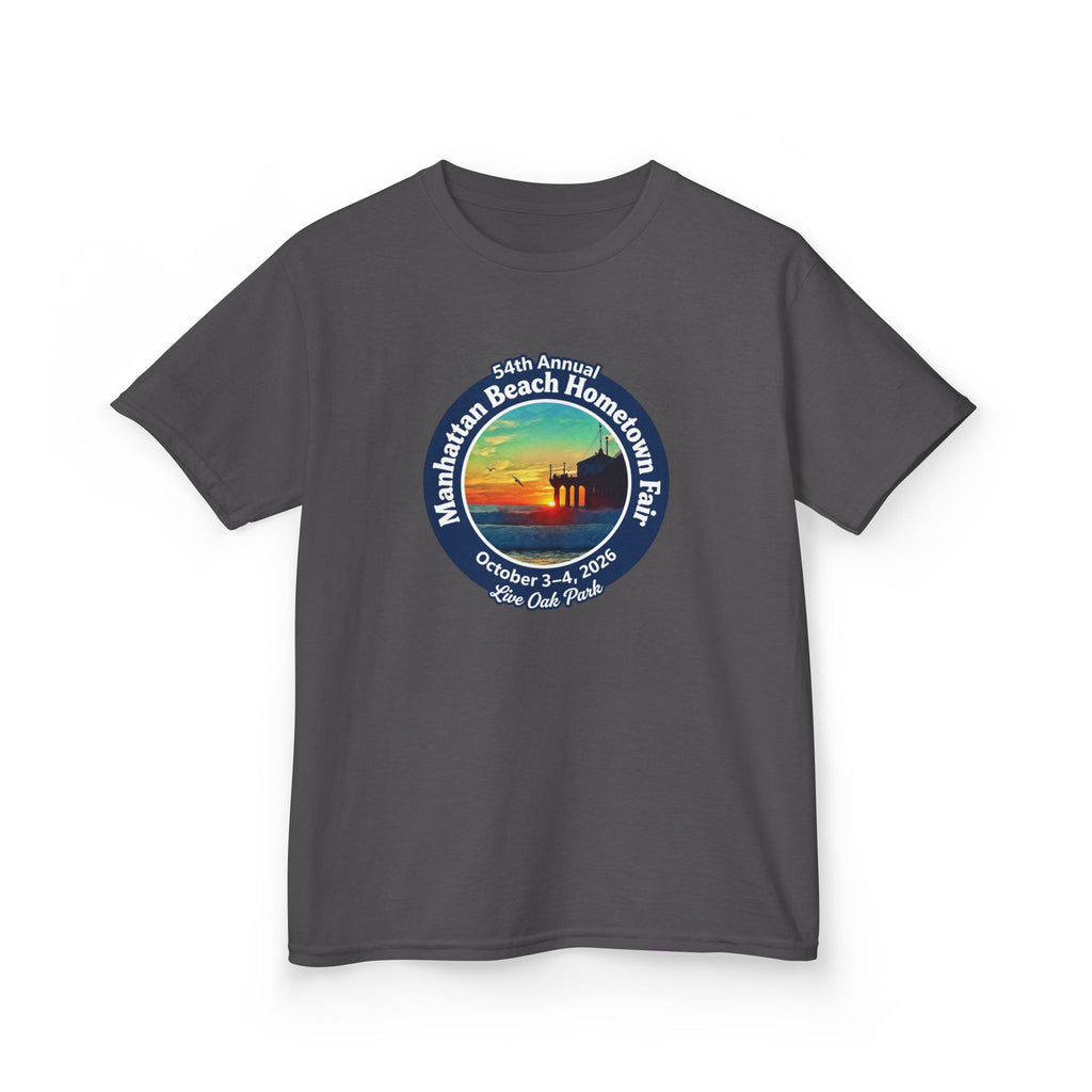 Kids Tee — Manhattan Beach Hometown Fair 2026 Sunset Logo