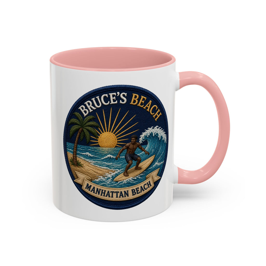 Bruce's Beach Manhattan Beach Surf Mug – Accent Coffee Cup (11/15oz)