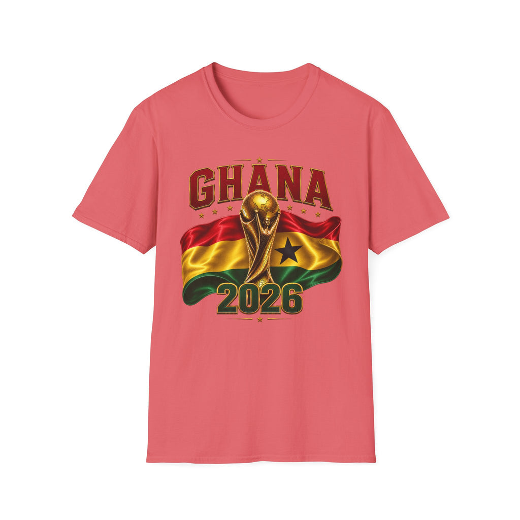 Ghana 2026 World Cup T-Shirt — Flag & Trophy Football Fan Tee