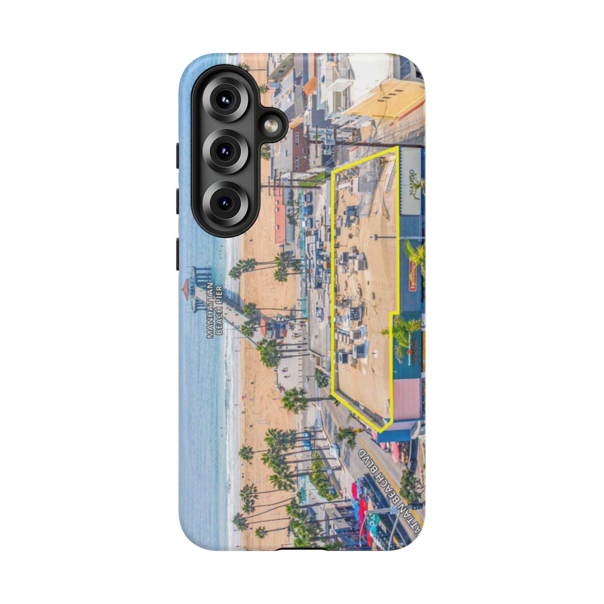 Phone Cases, Manhattan Beach California iPhone Samsung Google Tough Cases, Beach Lovers Gifts, Coastal Accessories, Ocean Phone Covers,