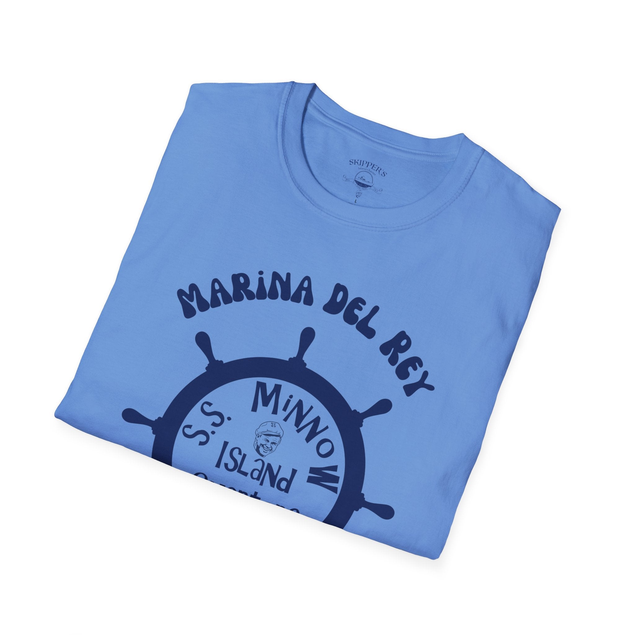 Marina Del Rey Ship Wheel logo T-Shirt | SS Minnow Island Charters, 3 Hour Tours
