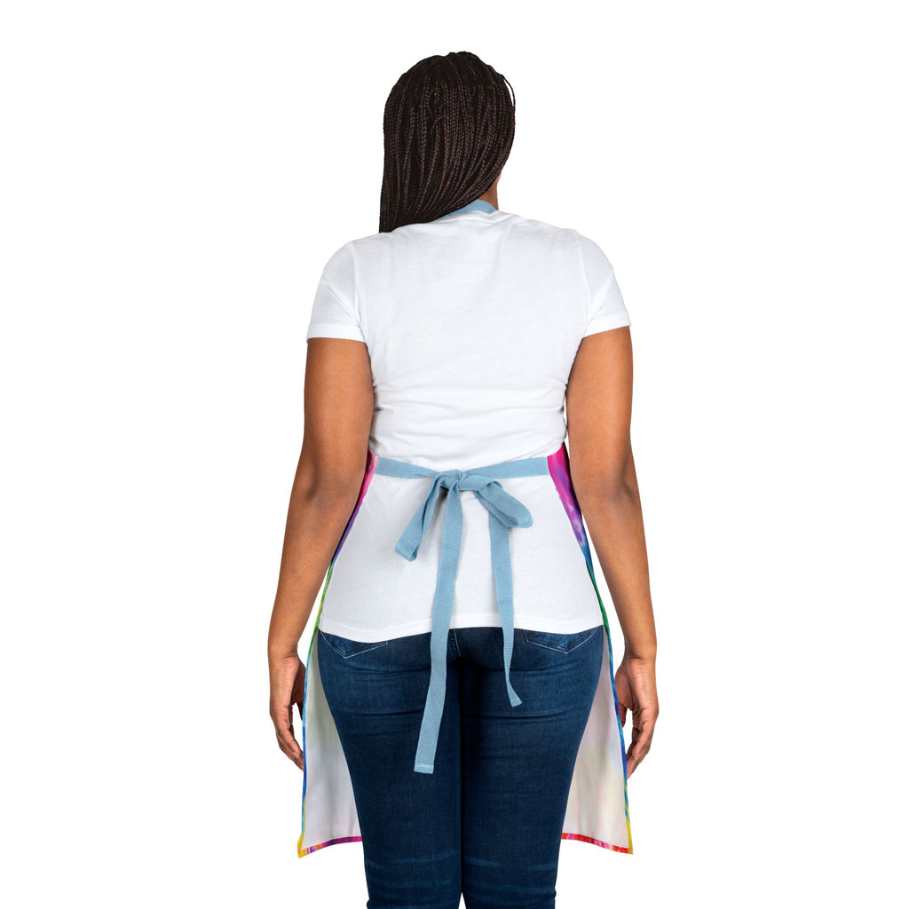 Tie-Dye Colorful Kitchen Apron – Bright Rainbow Cooking & BBQ Apron