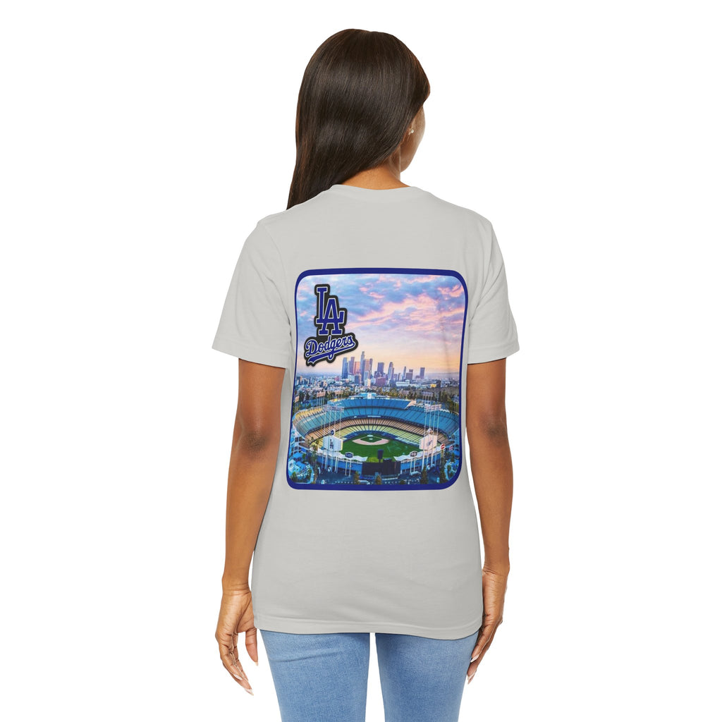 Los Angeles (Front and Back Printing) Mens Womans Jersey Short Sleeve Tee