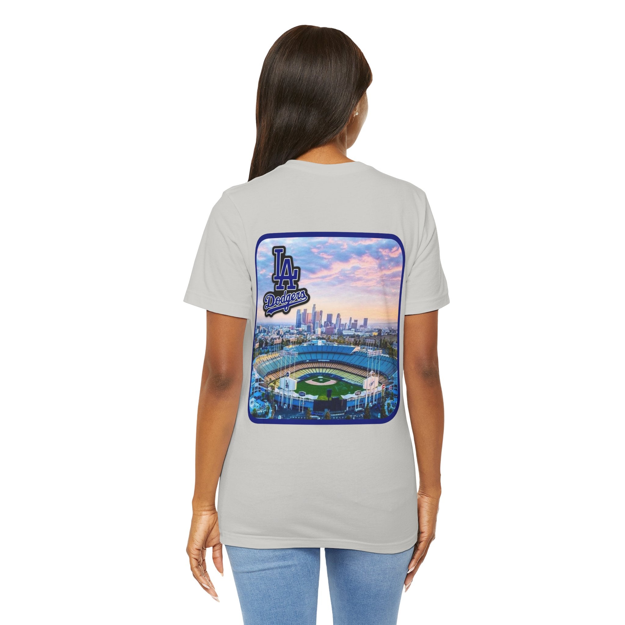 Los Angeles (Front and Back Printing) Mens Womans Jersey Short Sleeve Tee