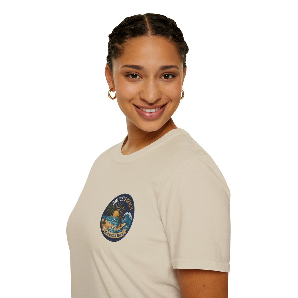 Bruce's Beach Manhattan Beach Surf Patch T-Shirt
