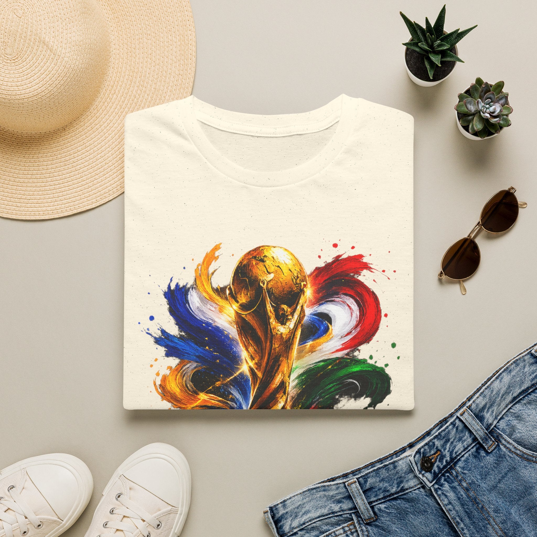 World Cup 2026 T-Shirt — Colorful FIFA Trophy Graphic
