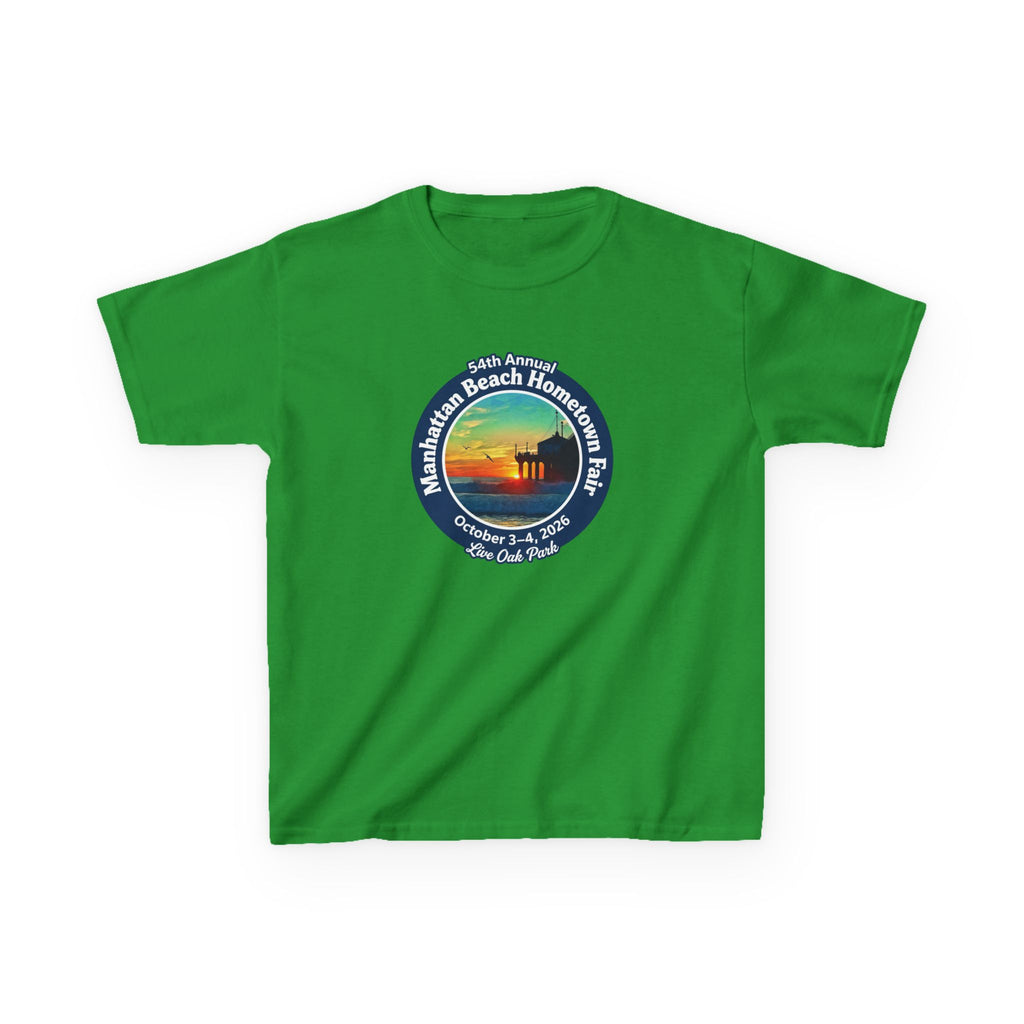 Kids Tee — Manhattan Beach Hometown Fair 2026 Sunset Logo