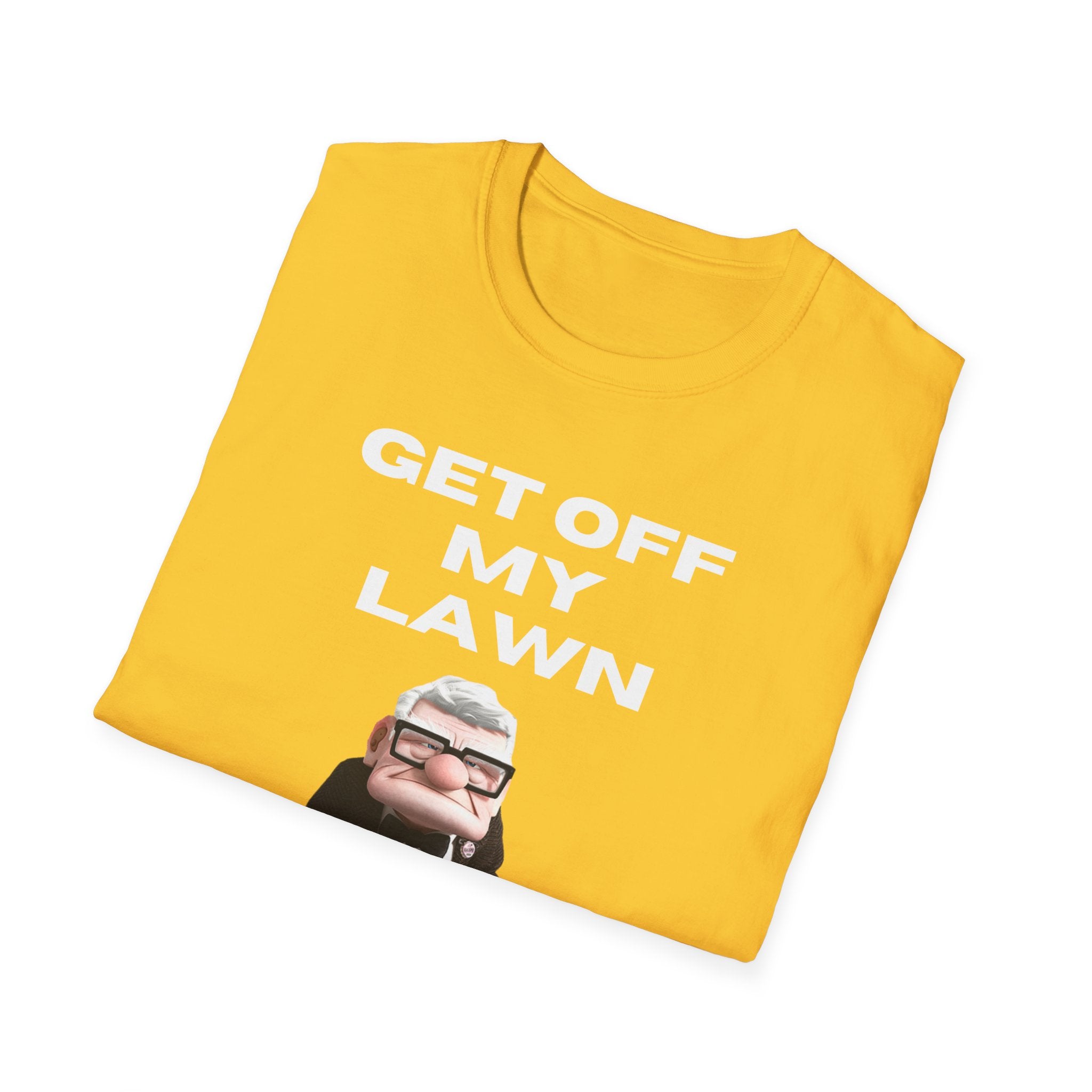 GET OFF My Lawn mens womans Softstyle T-Shirt