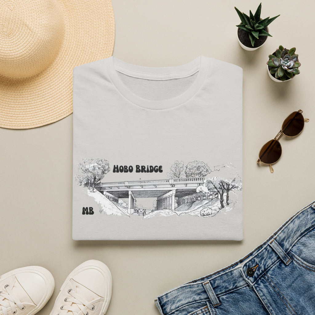 Hobo Bridge Manhattan Beach California Sketch T-Shirt | Hand-Drawn Bridge Illustration IYKYK