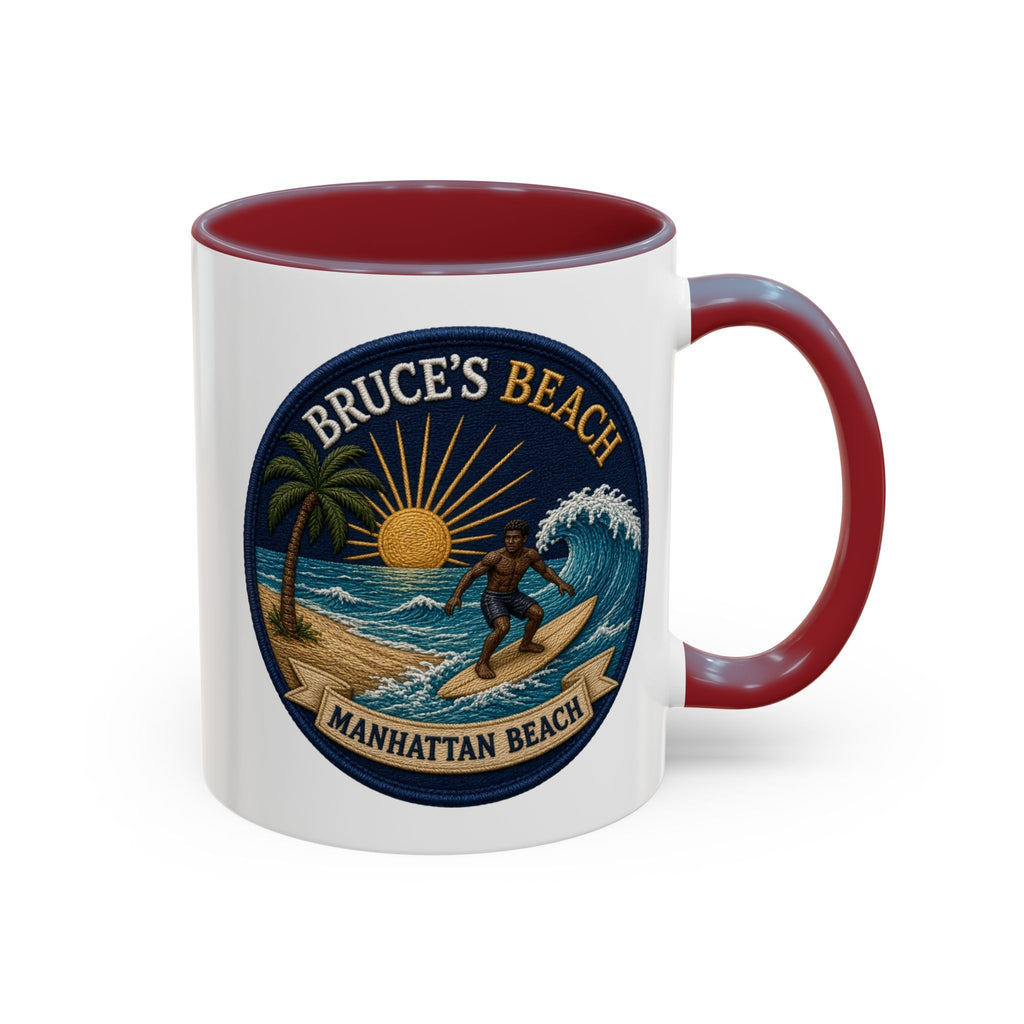 Bruce's Beach Manhattan Beach Surf Mug – Accent Coffee Cup (11/15oz)