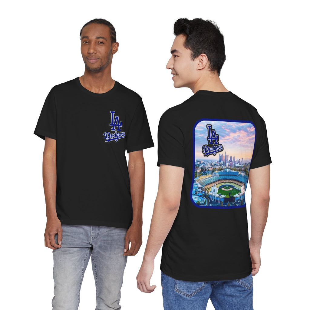 Los Angeles (Front and Back Printing) Mens Womans Jersey Short Sleeve Tee