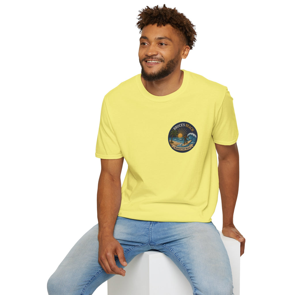 Bruce's Beach Manhattan Beach Surf Patch T-Shirt