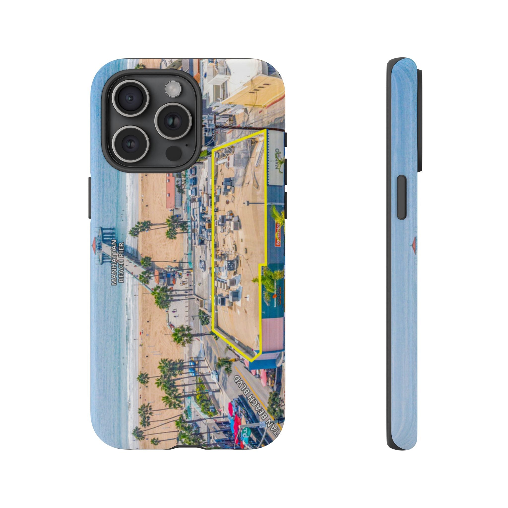 Phone Cases, Manhattan Beach California iPhone Samsung Google Tough Cases, Beach Lovers Gifts, Coastal Accessories, Ocean Phone Covers,