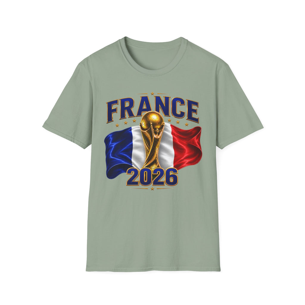 France World Cup 2026 T-Shirt — French Flag & Trophy Soccer Tee