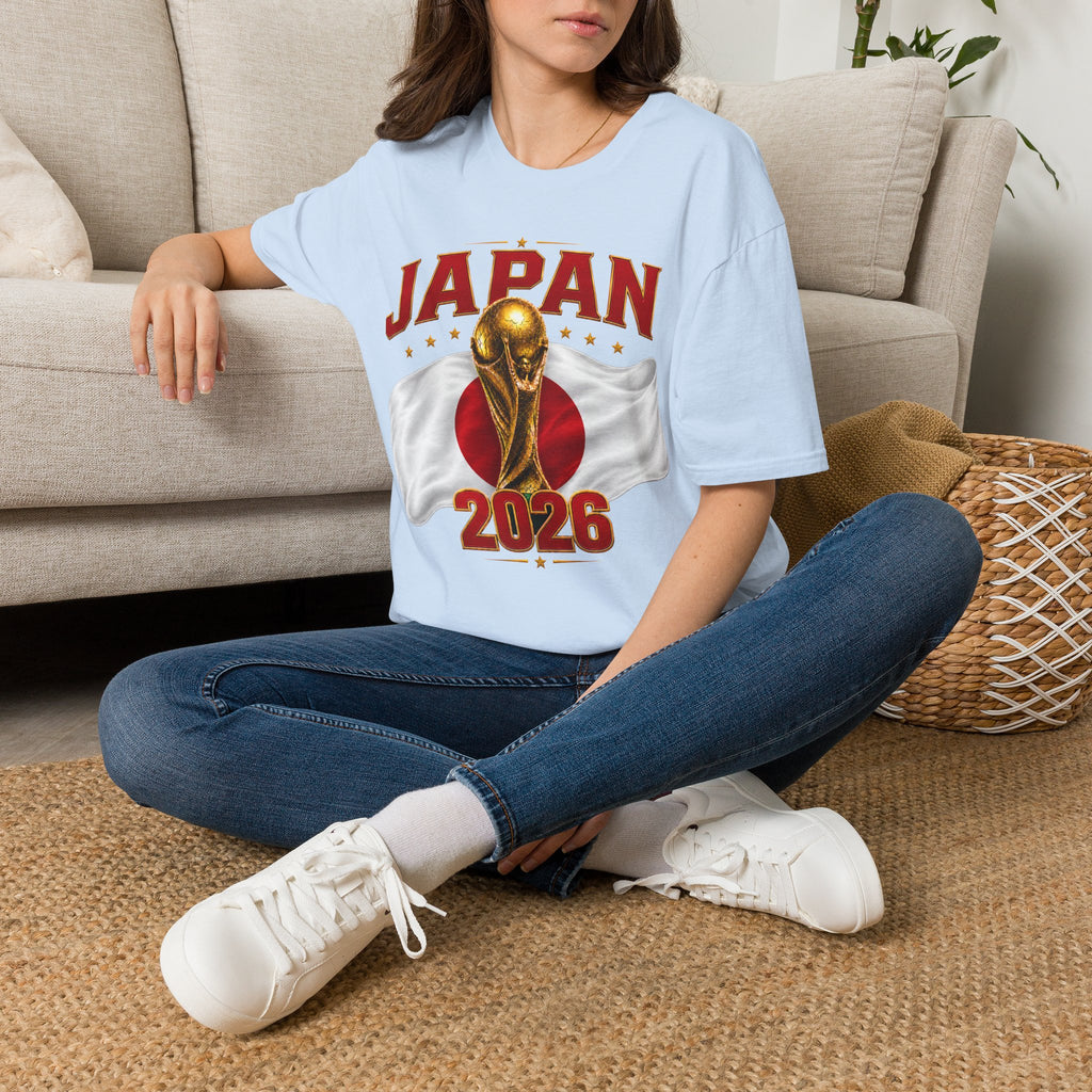 Japan 2026 World Cup T-Shirt — Golden Trophy Soccer Fan Tee