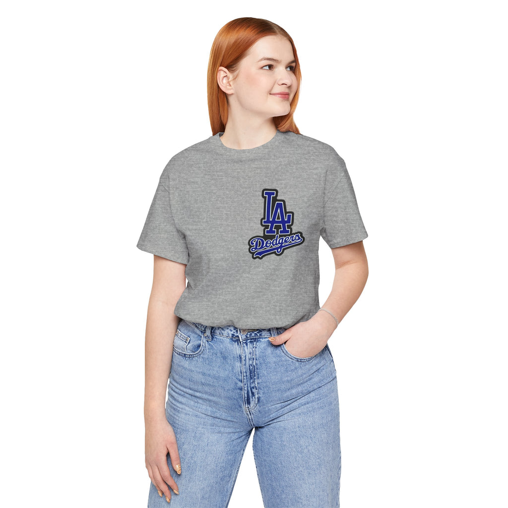 Los Angeles (Front and Back Printing) Mens Womans Jersey Short Sleeve Tee