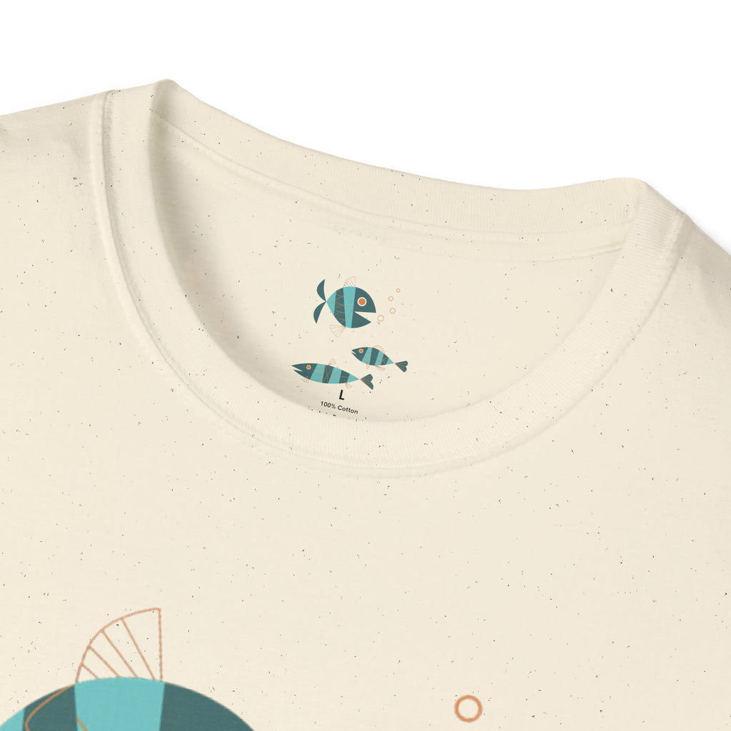 Metlox Pottery Fish Trio T-Shirt | Minimal Ocean Illustration