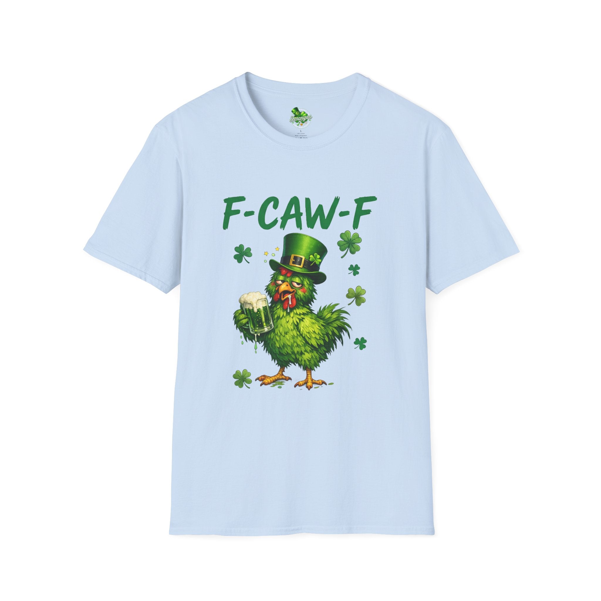 F-CAW-F Leprechaun Chicken T-Shirt | St. Patrick's Day Shamrock Tee