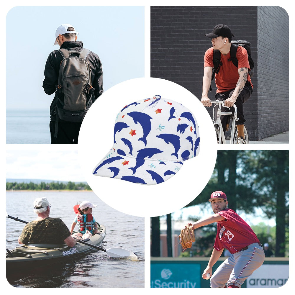 Dolphin Nautical Ocean Baseball Cap Free Shipping