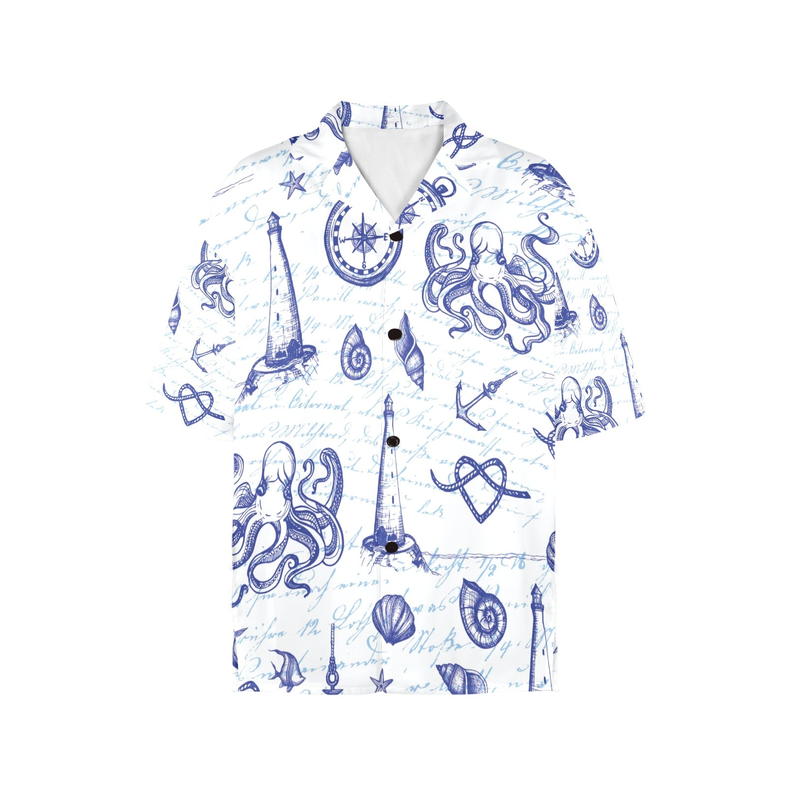 Nautical Women's All Over Print Shirt （Made in USA，Ships to USA Only）Free