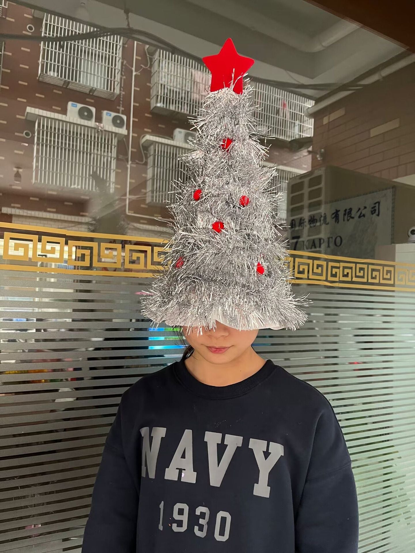 Christmas hat, non-woven fabric, rain silk, Christmas tree decoration supplies, props, party hats, Christmas gifts