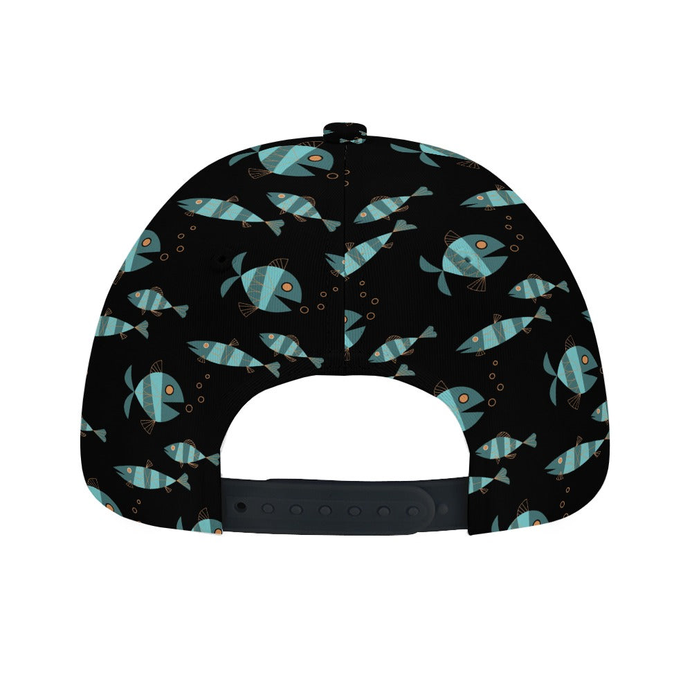 Metlox Pottery Manhattan Beach Old School of Fish Baseball Cap #ManhattanBeach