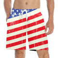 American Flag Celebration Men's Mid-Length Beach Shorts Free Shipping