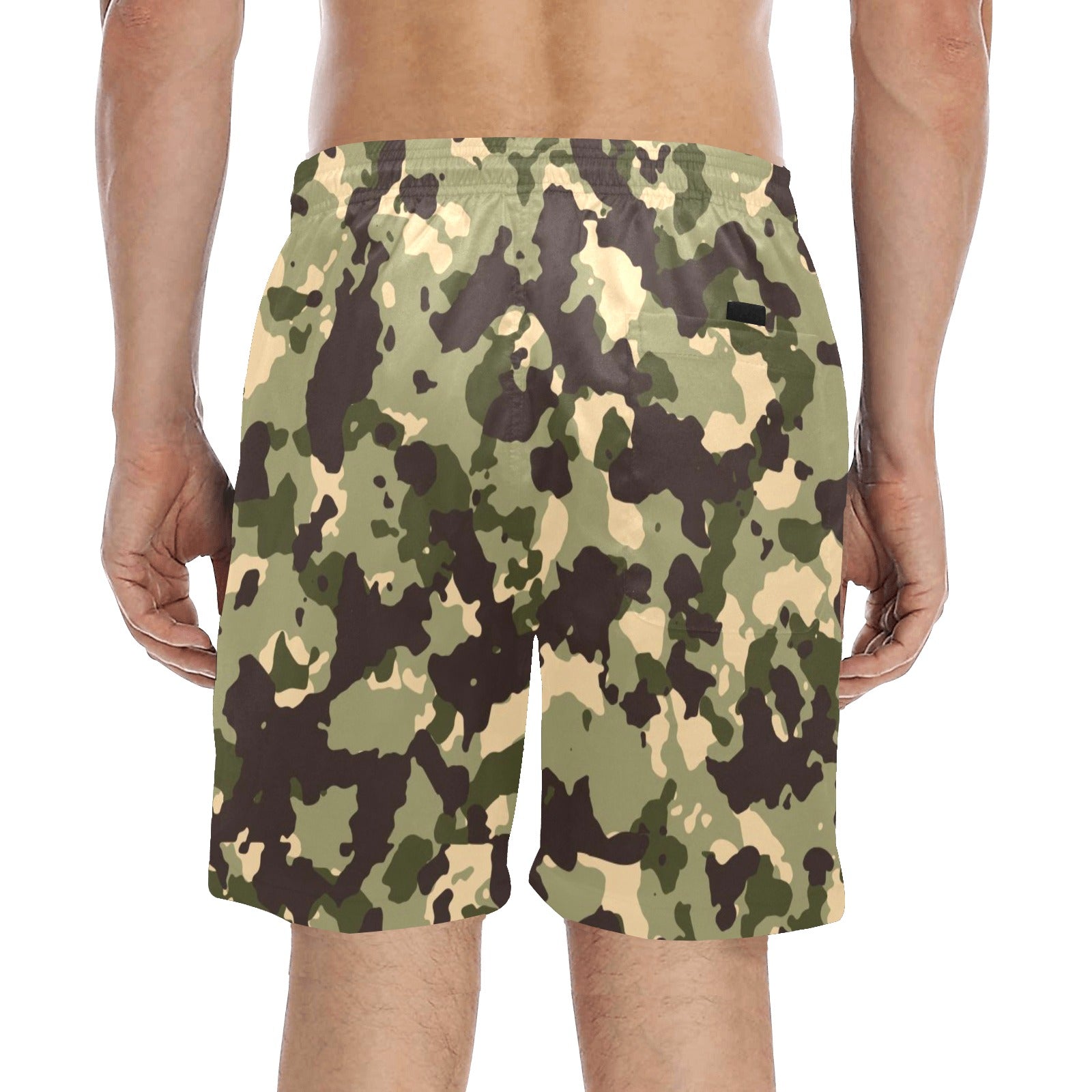 Camouflage Men's Mid-Length Beach Shorts Free Shipping