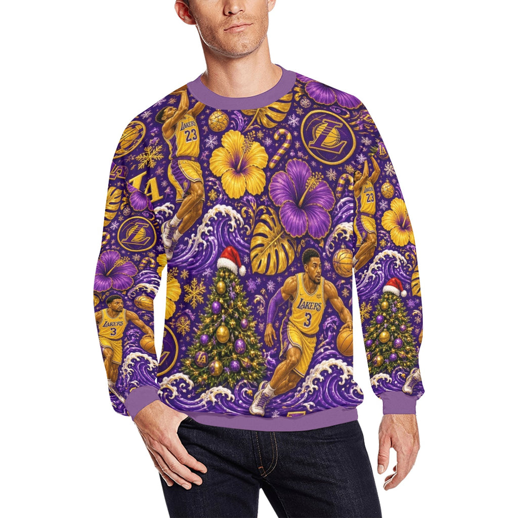 Los Angeles Lakers Men's crew neck sweatshirt（Made in USA）
