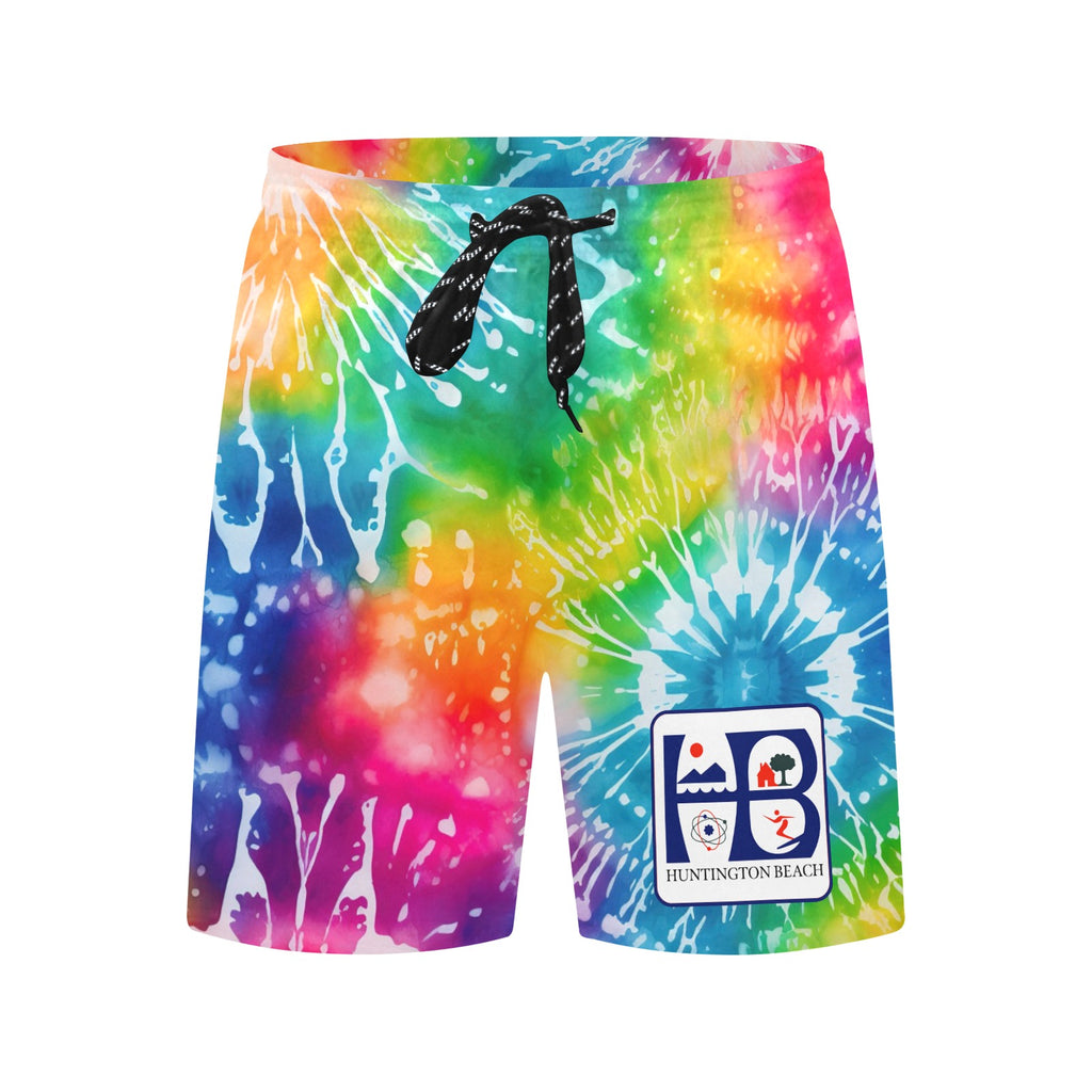 Huntington Beach California Men's Mid-Length Beach Shorts