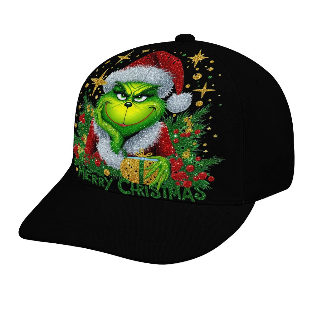 Merry Christmas Grinch Style Baseball Cap #Christmas