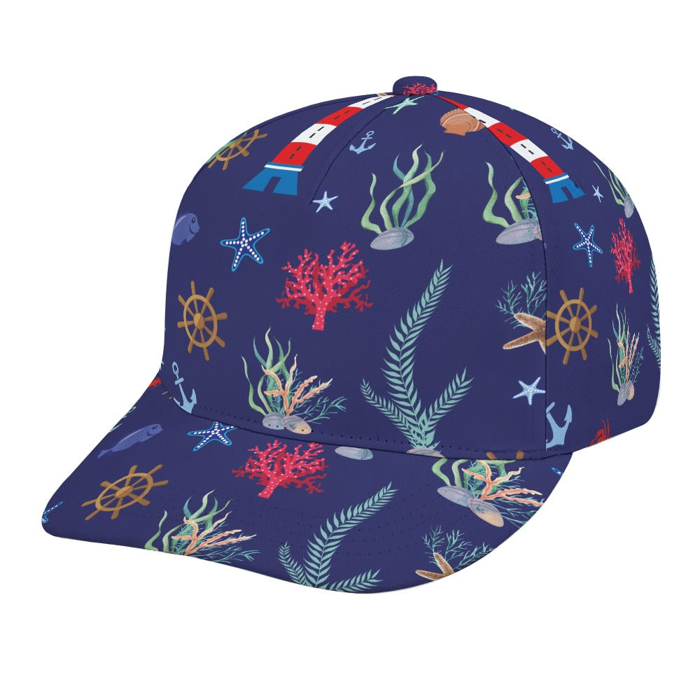 Nautical Ocean Scene Baseball Cap Free Shipping