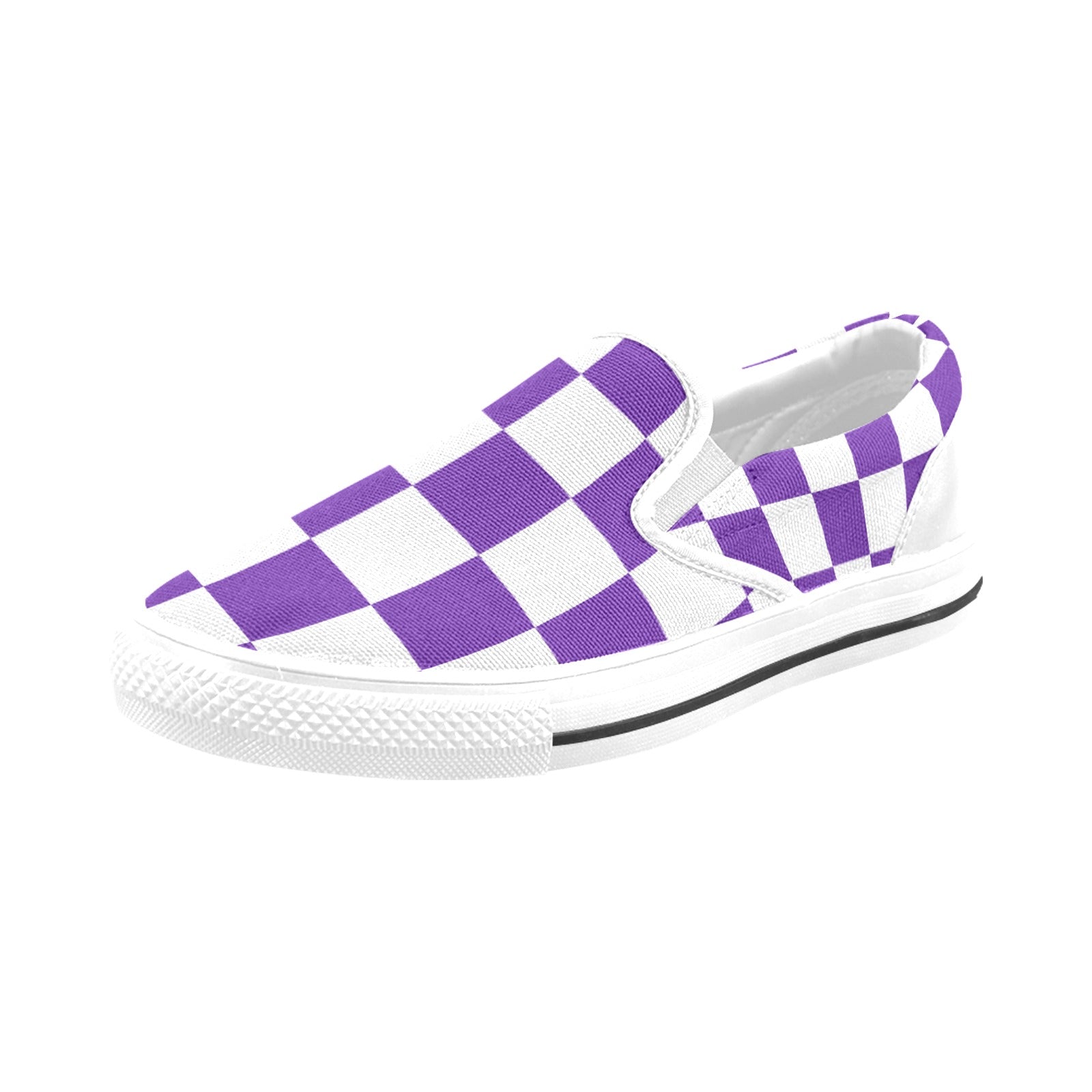 Checkerboard Slip-on Canvas Kid's Shoes (Big Kid)