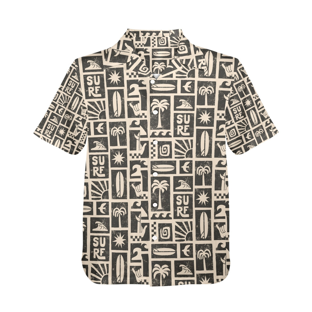 Men's All Over Print Hawaiian Shirt Made In USA Ships to USA Only