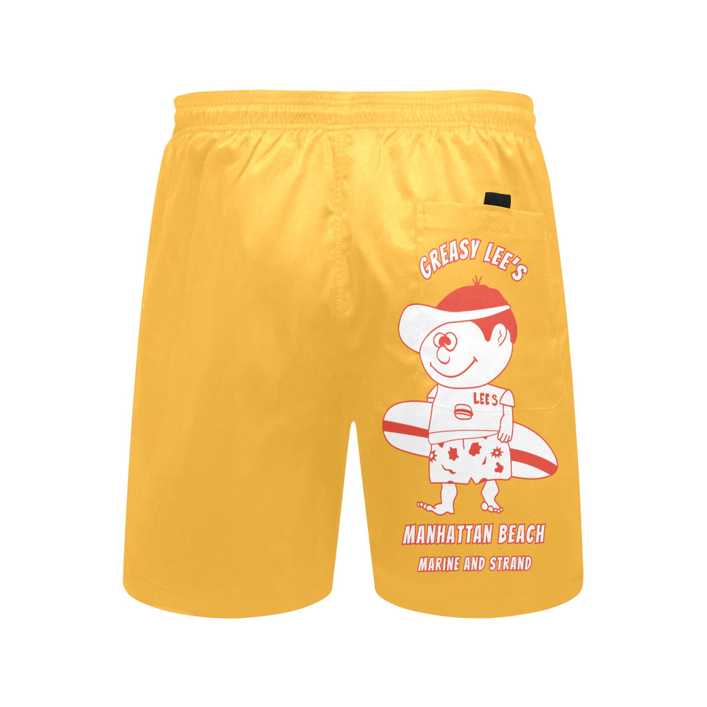Greasy Lee's Marine and Strand Manhattan Beach IYKYK Men's Mid-Length Beach Shorts