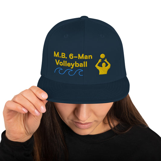 Manhattan Beach 6-Man Volleyball - California - South Bay - 90266 Snapback Hat