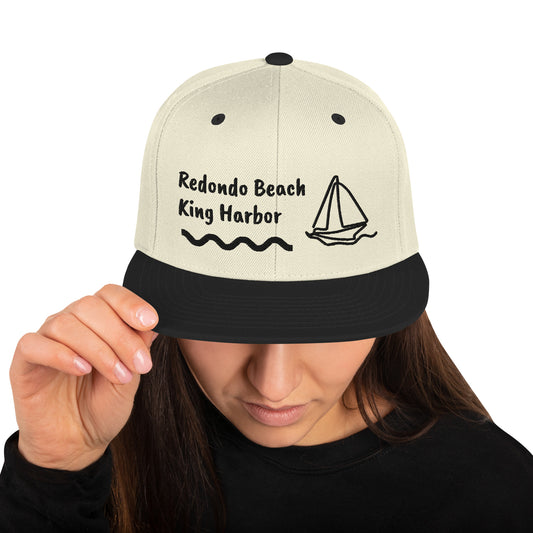 Redondo Beach King Harbor - Mom and Dad and Kids Snapback Hat