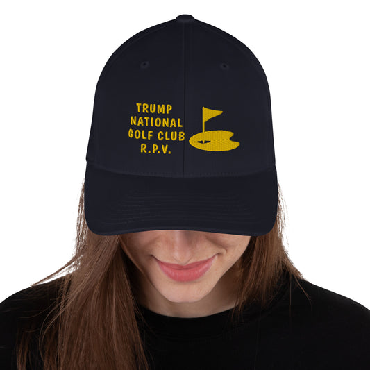 Trump National Golf Club - Rancho Palos Verdes - California - 90275 - Structured Twill Cap (Printed Front and Back TRUMP RPV GOLF)