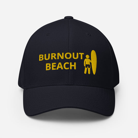Burnout Beach - Redondo Beach California - Structured Twill Cap
