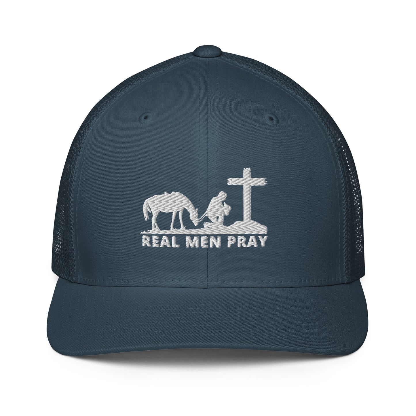 Real Men Pray - Closed-back trucker cap